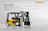 Serie VX Carretillas elevadoras diésel y GPL · 2021. 5. 24. · Serie VX 1.600 kg / 1.800 kg / 2.000 kg Carretillas elevadoras diésel y GPL • Sistema de Control del Vehículo