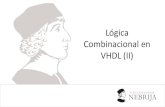 Lógica Combinacional en VHDL (II) - Cartagena99 · 2020. 3. 11. · Implementación en VHDL library IEEE; use IEEE.STD_LOGIC_1164.all; entity fulladder is port(a, b, cin: in STD_LOGIC;