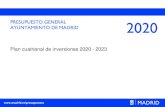 PRESUPUESTO GENERAL AYUNTAMIENTO DE MADRID 2020 - … · 2020. 3. 5. · presupuesto general 2020 ayuntamiento de madrid plan cuatrienal de inversiones 2020 ... rehabilitaciÓn para