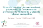 Presentación de PowerPoint...Futuros impactos socio-ambientales de la minería 2019 2019 20 Transición a renovables: requerimientos minerales y tasa de retorno energética 21 Preguntas