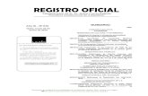 Quito, lunes 25 de enero de 2016 oficiales/R.O...DNDA y DC de 31 de julio de 2015, a la abogada ... 2013, publicado en el Registro Oficial Suplemento No. 19, ... publicado en el Registro
