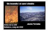 Els incendis forestals i el CC - UAB BarcelonaTendències actuals a la conca mediterrània Àrea cremada total c. 600 000 ha en c. 50 000 incendis per any. Cost annual estimat, aprox.