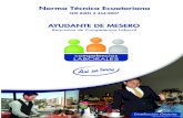 Presentación - Hoteles Ecuador Guia Directorio Reservas … DE MESERO.pdf · 2008. 1. 23. · sector Turismo”, cuyo objetivo es impulsar el mejoramiento de la calidad de los productos