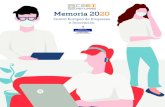 Memoria 2020 - CEEI · 2021. 6. 10. · < 1 AÑO 63 empresas 31 EBTs > 1 AÑO 225 empresas 177 EBTs ... Valoración de empresas, Marketing y Comunicación, Gestión empresarial,