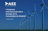 Presentación de PowerPoint - Comunidad de Madrid...Un aerogenerador = 8.000 componentes Cadena de valor sector eólico Aspectos regulatorios claves y estrategias Aspectos regulatorios