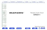 Receptor Audio Visual - Marantz...Función de AirPlay 110 Reproducción de canciones de un iPhone, iPod touch o iPad 111 Reproducir música de iTunes con esta unidad 111 Selección