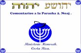 comunidadmenorah.comcomunidadmenorah.com/wp-content/uploads/2020/02/Parasha-Noaj … · Debido al pacto de YHWH con Noé, el segundo padre de toda la humanidad, por medio de un arco