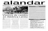 alandar · 2021. 5. 3. · alandar Año XXIV - Nº 237 Revista mensual de información social y religiosa Abril 2007 - 2,50 euros mérica Latina ha iniciado 2007 con un nuevo Go-bierno