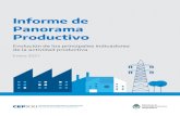 Informe de Panorama Productivo - Argentina...A modo de ejemplo, de acuerdo con la CámaraArgentina del Acero, en diciembre la producciónde acero crudo subió19% interanual, la de