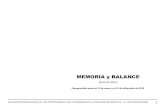 MEMORIA y BALANCE...consideración la Memoria y Balance Ge-neral que comprende el lapso transcu-rrido desde el 1º de enero hasta el 31 de diciembre de 2015. Arq. Oscar Luis Ezcurra