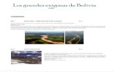 Los grandes enigmas de Boliviaviatgesrovira.com/wp-content/uploads/2015/12/Grandes... · 2015. 12. 4. · Los grandes enigmas de Bolivia 2016 2 DIA 3 SUCRE/POTOSI D/-/- Desayuno en