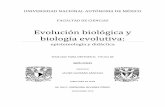 Evolución biológica y biología evolutiva132.248.9.195/ptd2013/diciembre/0706676/0706676.pdfcapítulos en torno a la estructura epistemológica de la teoría de la evolución por