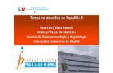 Temas no resueltos en Hepatitis B · 2015. 11. 12. · Temas no resueltos en Hepatitis B Jose Luis Calleja Panero Profesor Titular de Medicina Servicio de Gastroenterologia y Hepatología
