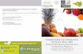 Portal Salud - Colima · 2016. 1. 27. · NORMA OFICIAL MEXICANA NOM-251-SSA1-2009 Prácticas de higiene para el proceso de alimentos, bebidas o suplementos alimenticios DR© Comisión