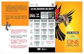 C SALA 19:00cultura.gob.mx/recursos/sala_prensa/pdf/201708/triptico.pdfMEXICANAS Entre 2013 y 2016 el cine mexicano registró una asistencia de 102.5 millones de personas, de los cuales
