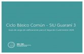 SIU Guaraní 3 - cbc.uba.ar de... · Ingreso al sistema CBC-SIU Guaraní 3 Ingresar a Completar con el usuario y la contraseña Una vez completados los datos de ingreso, clickear