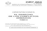 ORIENTACIONES. EL DERECHO DE LOS CONFLICTOS ARMADOS. TOMO II