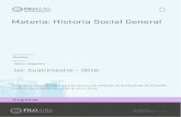 Materia: Historia Social General