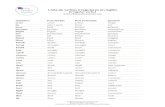Lista de verbos irregulares en inglés (irregular verbs)