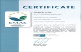 Certificate EMAS Schaeffler Group