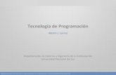 Tecnología de Programación