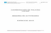 COORDINACIÓN DE POLICÍAS LOCAIS MEMORIA DE …