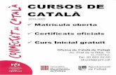 CURSOS CATALÀ 2019-2020 DE v/ Matrícula oberta Certificats ...