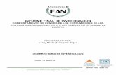 INFORME FINAL DE INVESTIGACIÓN - Universidad EAN
