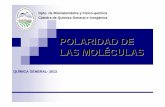 POLARIDAD DE LAS MOLÉCULAS