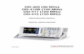 OD-405 (50 MHz) OD-410B (100 MHz) OD-411 (100 MHz ... - …