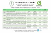 LISTADO DE PRÁCTICAS PROFESIONALES 1999 - 2020