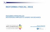 REFORMA FISCAL 2015 - AEDAF
