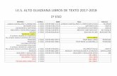 I.E.S. ALTO GUADIANA LIBROS DE TEXTO 2017-2018 1º ESO