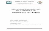 MANUAL DE COSTES PARA UNA EMPRESA DE MOVIMIENTO DE TIERRAS
