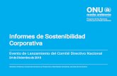 Informes de Sostenibilidad Corporativa - 2018
