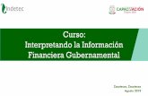 Curso: Interpretando la Información Financiera Gubernamental