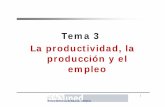 Tema 3 La productividad, la producción y el empleo