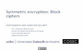 Symmetric encryption: Block ciphers