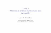 Tema 3 Técnicas de análisis multivariante para agrupación
