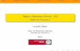 Álgebra y Matemática Discreta - 2012 Sesión de Prácticas 2