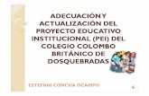 ADECUACIÓN Y ACTUALIZACIÓN DEL PROYECTO EDUCATIVO ...