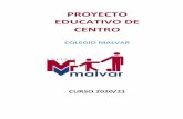 PROYECTO EDUCATIVO DE CENTRO - Colegio Malvar