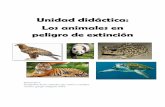 Unidad didáctica: Los animales en peligro de extinción