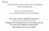 GÚIA ASTRONÓMICA. 13. ASTRONOMÍA EN COLOMBIA