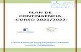 PLAN DE CONTINGENCIA -CURSO 2021/2022-