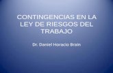 CONTINGENCIAS EN LA LEY DE RIESGOS DEL TRABAJO