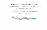 DEPARTAMENTO DE LENGUA CASTELLANA Y LITERATURA ...