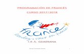 PROGRAMACIÓN DE FRANCÉS CURSO 2017/2018