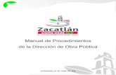 Manual de Procedimientos de la Dirección de Obra Pública