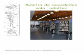 Boletin de novedades sala adultos - Ayuntamiento de Pinto
